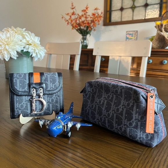 RARE DIOR DENIM OBLIQUE POUCH - Picture 12 of 12